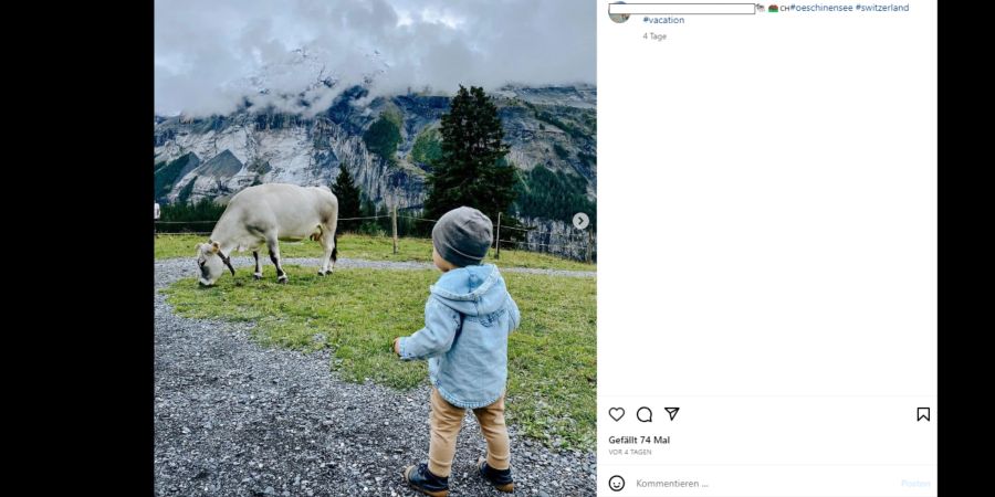 Auch Kinder werden gerne mit den Tieren abgelichtet.