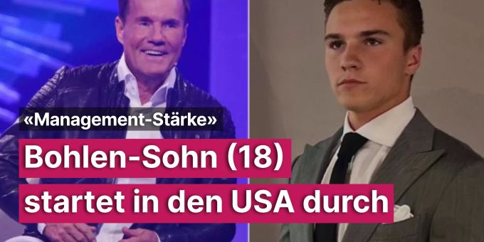 «Management-Stärke» - Bohlen-Sohn (18) startet in den USA durch «Management-Stärke» - Bohlen-Sohn (18) startet in den USA durch