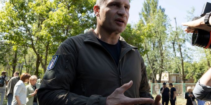 Vitali Klitschko, Bürgermeister von Kiew. Vitali Klitschko, Bürgermeister von Kiew.