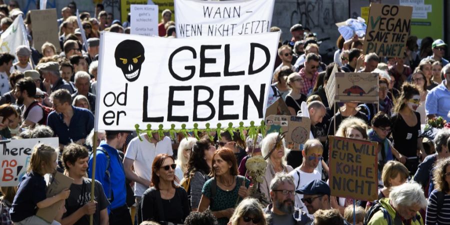 Klimastreik Wandel Löhne Gewerkschaften