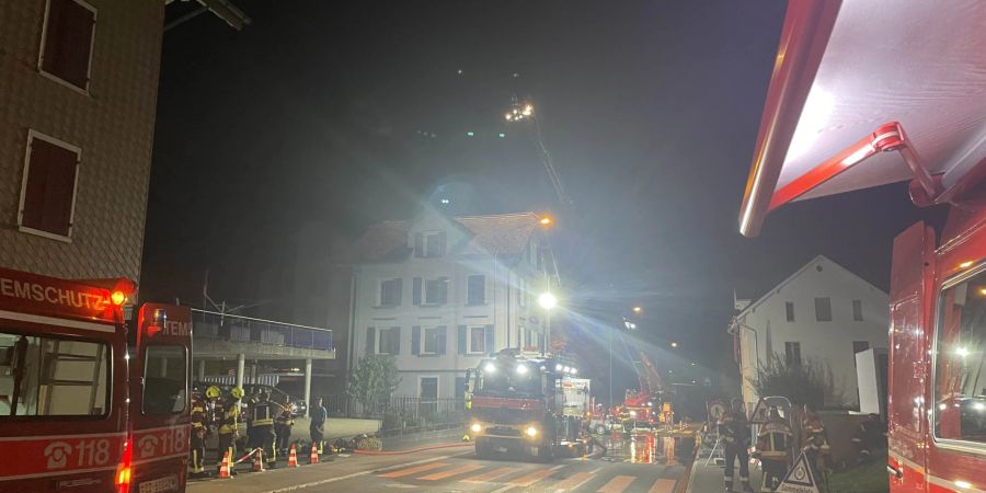 Brand in Wohnhaus