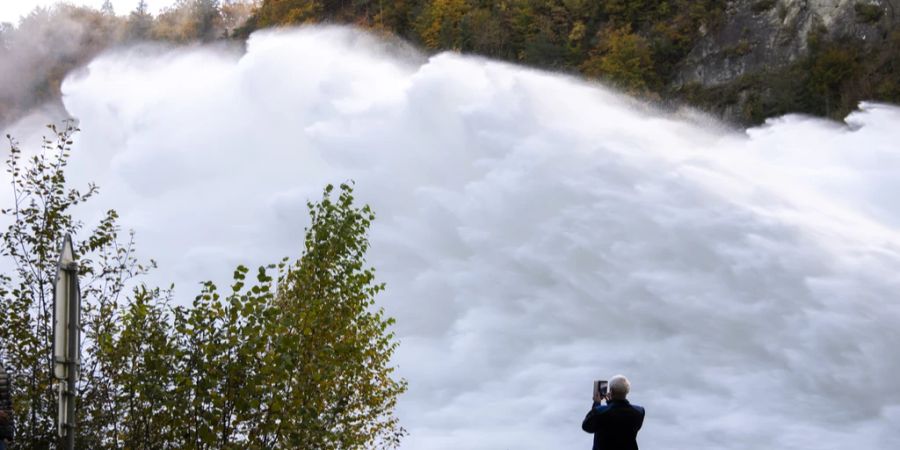 Saane künstliches Hochwasser