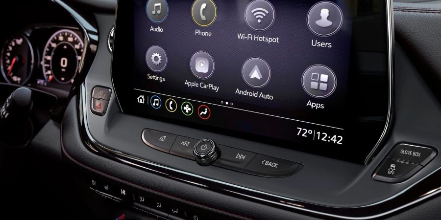 General Motors setzte bisher auf Smartphone-Spiegelung per Apple CarPlay und Android Auto: Hier im Chevrolet Blazer (2023).