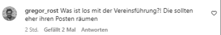 Viele User kritisieren die Vereinsführung.