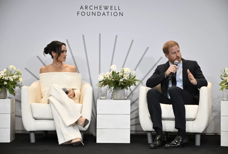 Meghan Markle und Prinz Harry beim «Mental Wellness in the Digital Age»-Event.