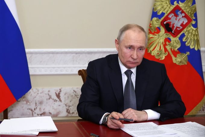 Russland-Präsident Wladimir Putin rechnet offenbar mit einer Gegenoffensive im Ukraine-Krieg. Ukraine Krieg