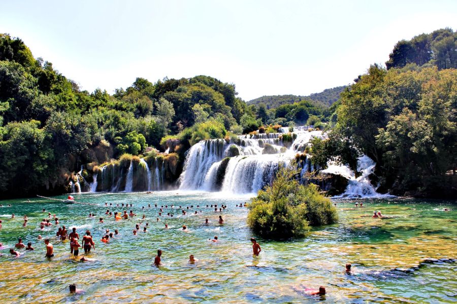 Krka Kroatien Wasser Wasserfälle