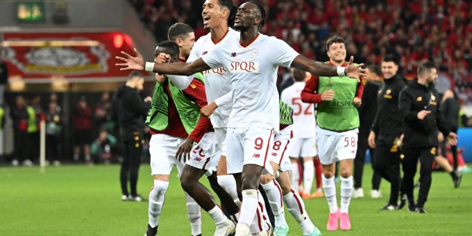 AS Rom setzte sich im Halbfinale der Europa League gegen Leverkusen durch. as rom