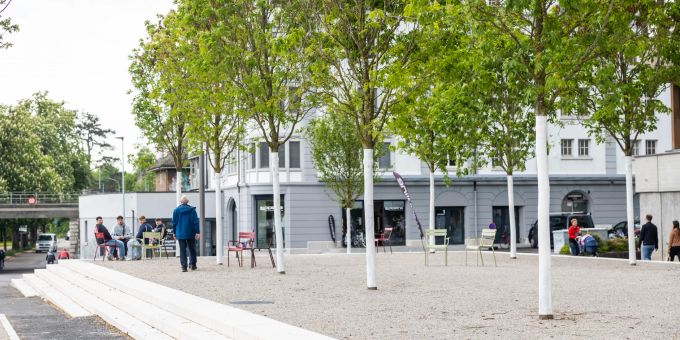 Der Postplatz in Solothurn. Der Postplatz in Solothurn.