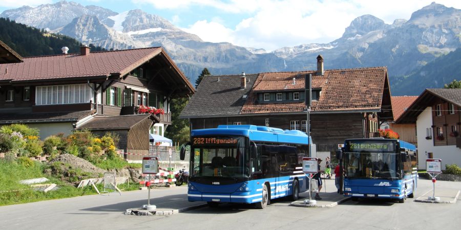 Bushaltestelle Lenk-Simmental.