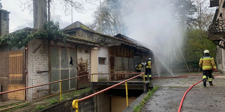 Solothurn: Brand in leerstehendem Schopf
