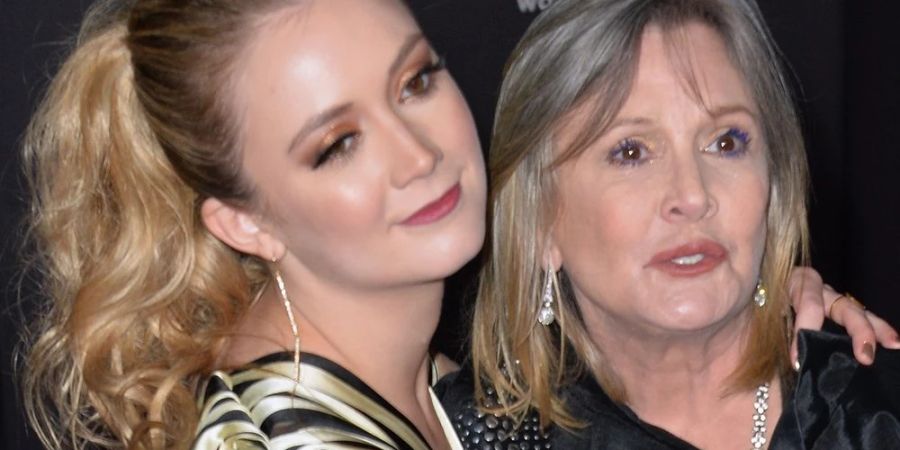 Carrie Fisher (re.) und Tochter Billie Lourd bei einer «Star Wars»-Premiere im Jahr 2015.