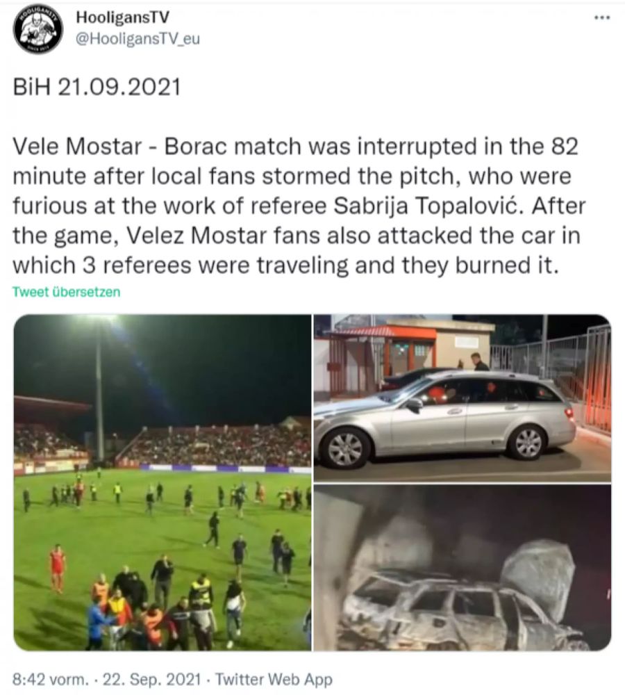 Bosnien Hooligans Chaoten