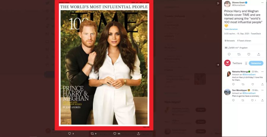 Über das «Times»-Titelblatt mit Meghan und Harry wurde viel gespottet.