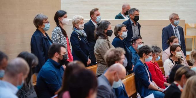 Die Mitglieder der Kirchenvorstände und Kirchenpflegen legten am 27. August 2021 ihr Gelübde ab.