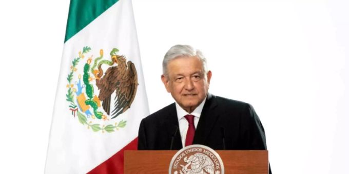 Der mexikanische Präsident López Obrador Der mexikanische Präsident López Obrador