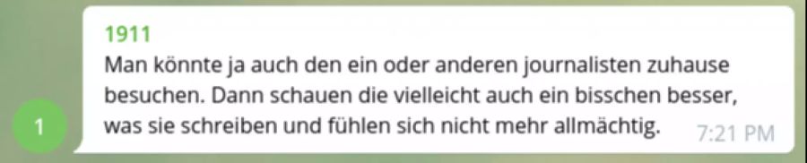 Auch ein Journalist, der einen Meinungsartikel zum Coronavirus geschrieben hat, wird bedroht.