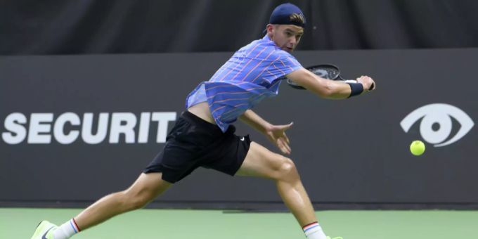 Jérôme Kym steht am Junioren-Turnier der US-Open im Halbfinal. Junioren Halbfinal