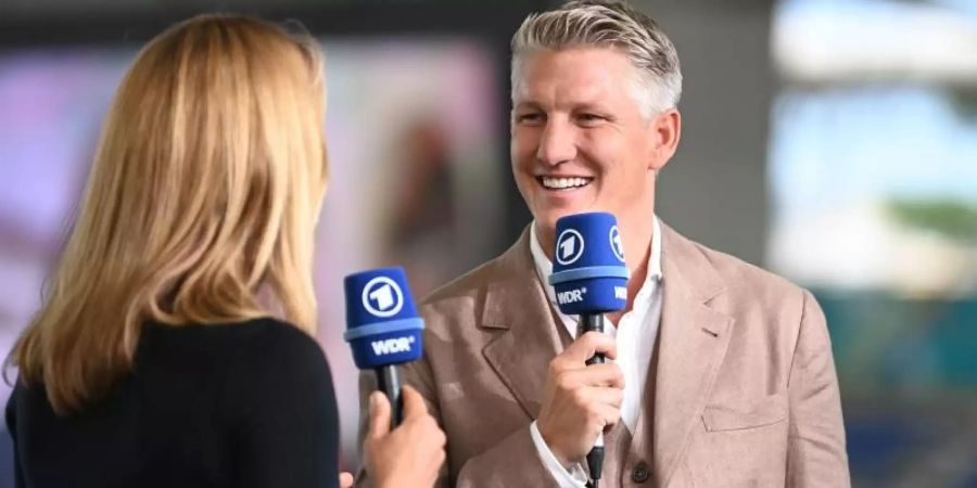 Bekamm eine Ermahnung: ARD-TV-Experte Bastian Schweinsteiger. Foto: Matthias Balk/dpa