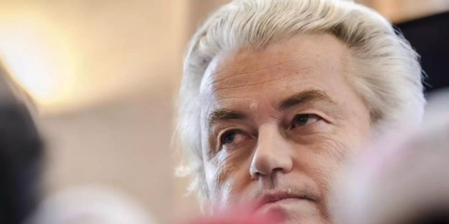 Geert Wilders hatte das Beleidigungsverfahren als politischen Prozess bezeichnet und sich auf die Meinungsfreiheit berufen. (Archivaufnahme). Foto: Geert Vanden Wijngaert/AP/dpa