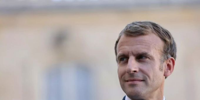 Frankreichs Präsident Macron Frankreichs Präsident Macron