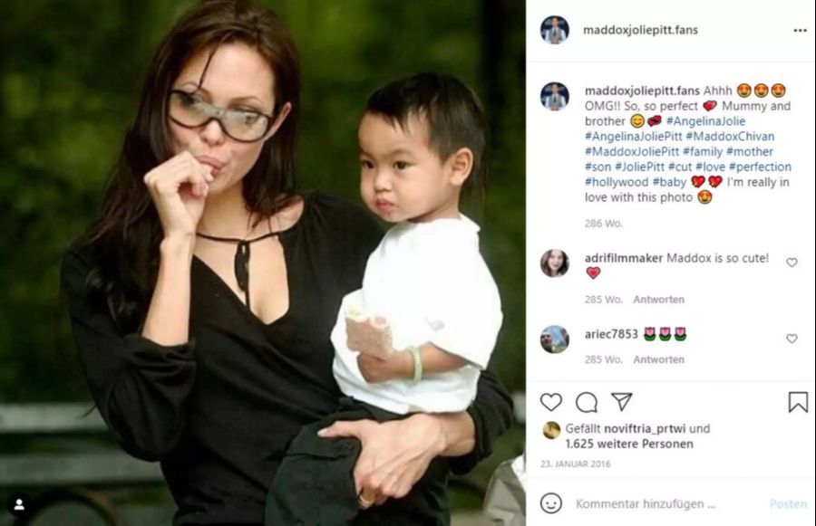 Ein Bild aus vergangenen Zeiten: Angelina Jolie und ihr Sohn Maddox.