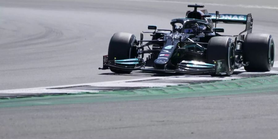 Lewis Hamilton beim Sprintrennen in der Formel 1 in Silverstone.