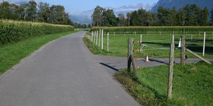 Selbstunfall mit E-Bike.