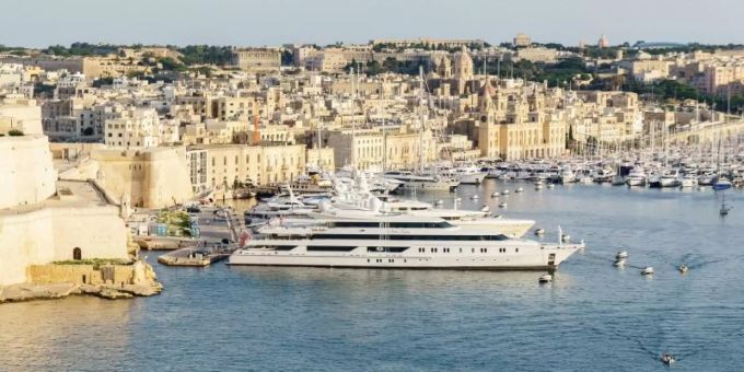 Der Hafen von Valletta in Malta. malta