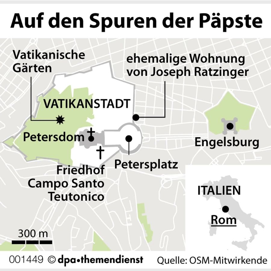 Grafik dpa Vatikan Italien Rom Kirchenstaat