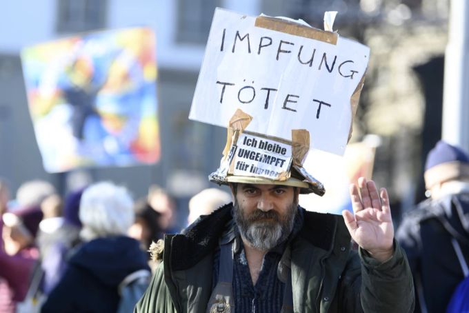 In der Schweiz protestierten die Impfgegner immer wieder. (Archivbild) Corona