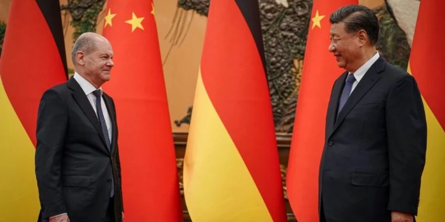 Olaf Scholz und Xi Jinping