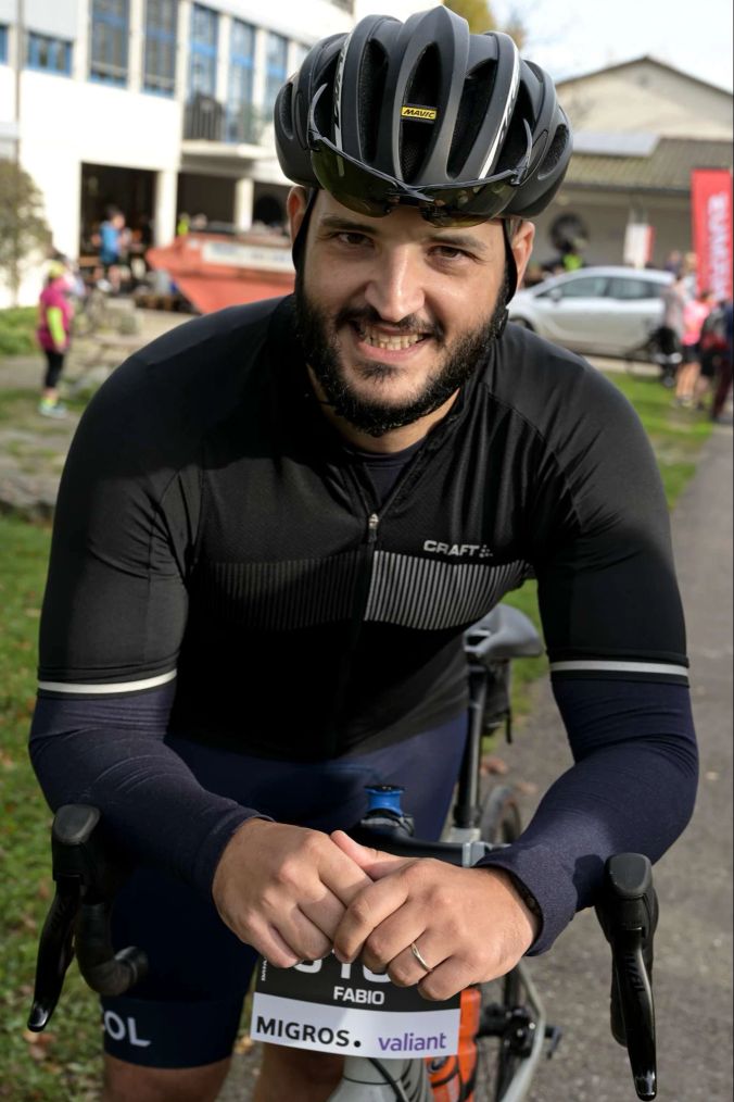 Radfahrer Fabio Santos aus Düdingen.