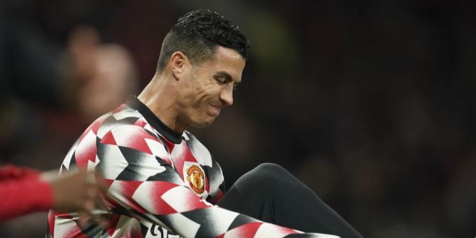 Cristiano Ronaldo machte sich vor dem Abpfiff auf den Weg in die Garderobe. cristiano ronaldo