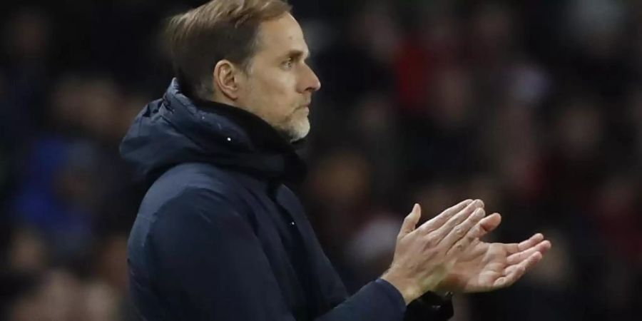 Trainer Thomas Tuchel erreichte mit PSG das Pokalfinale in Frankreich. Foto: Christophe Ena/AP