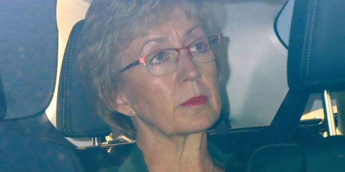 Andrea Leadsom, britische Ministerin für Parlamentsfragen, verlässt die Parlamentsgebäude in Westminster. Leadsom ist zurückgetreten. Foto: Yui Mok/PA Wire Andrea Leadsom, britische Ministerin für Parlamentsfragen, verlässt die Parlamentsgebäude in Westminster. Leadsom ist zurückgetreten. Foto: Yui Mok/PA Wire