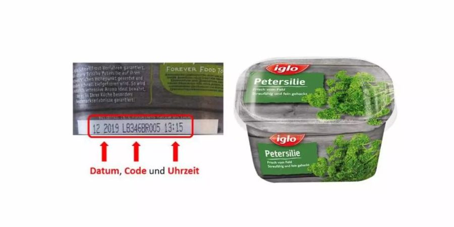 Iglo ruft seine Tiefkühl-Petersielie zurück. iglo Deutschland Foto: iglo Deutschland