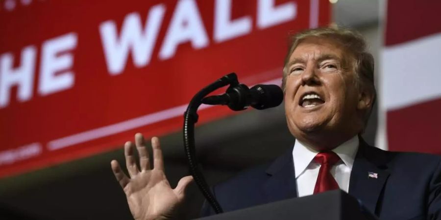 Donald Trump während einer Kundgebung in El Paso in Texas. Foto: Susan Walsh/AP