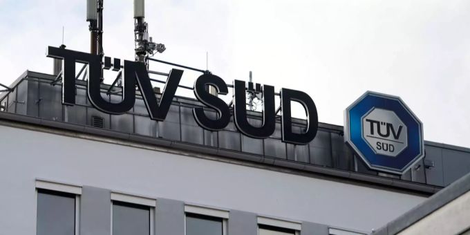 Das Logo von TÜV Süd. Das Logo von TÜV Süd.