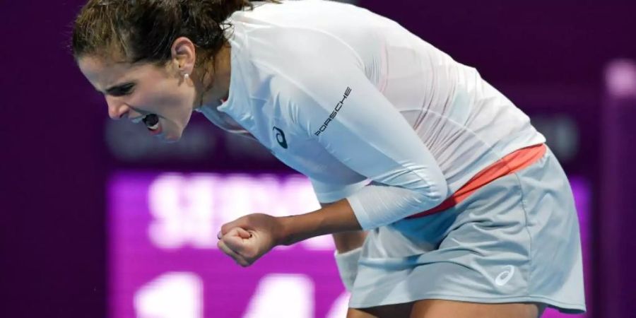 Muss früh in Dubai die Koffer packen: Julia Görges. Foto: Nikku/XinHua