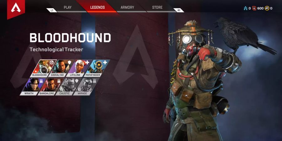 Bloodhound aus Apex Legends.