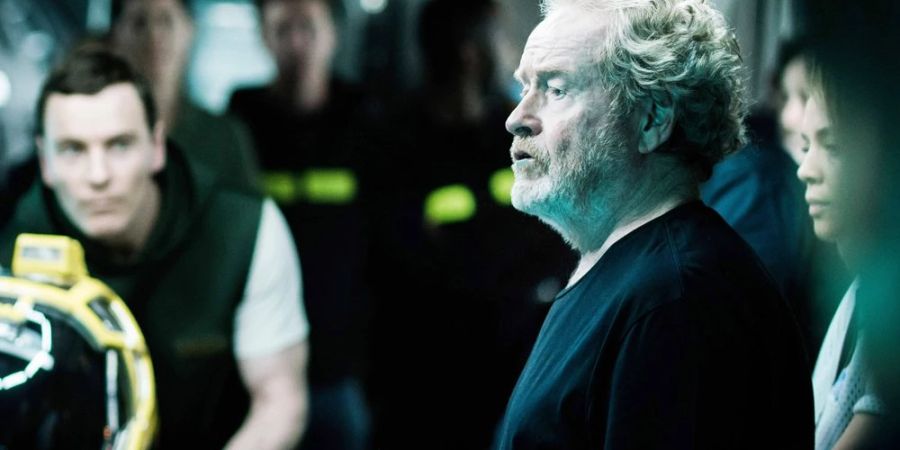 Ridley Scott bei Dreharbeiten zum Prequel-Film «Alien: Covenant» (2017).