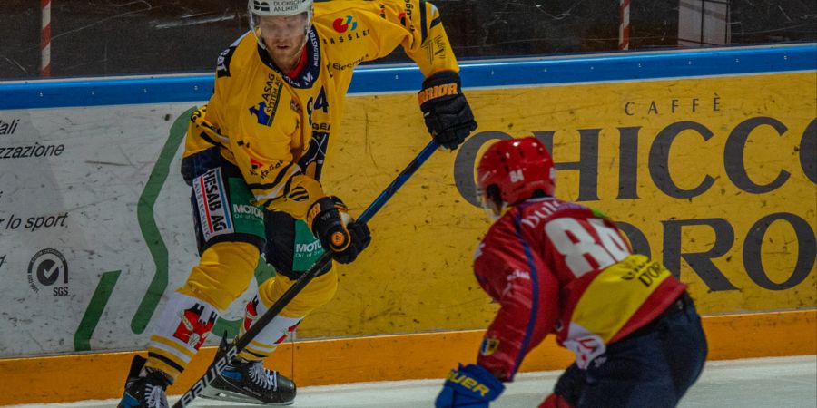 Die Herrenmannschaft des SC Langenthal im Spiel gegen die HCB Ticino Rockets. - Langenthal