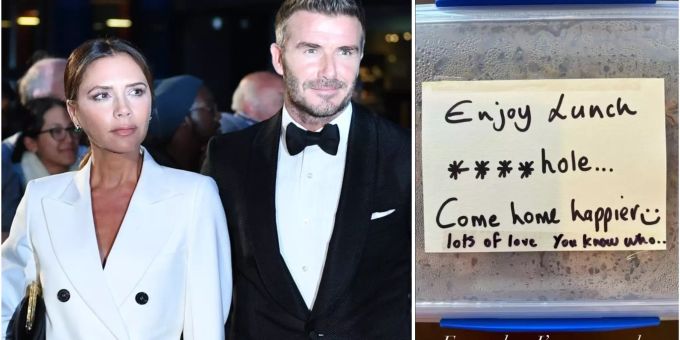«A****loch» - Zettel-Zoff bei David Beckham und seiner Victoria