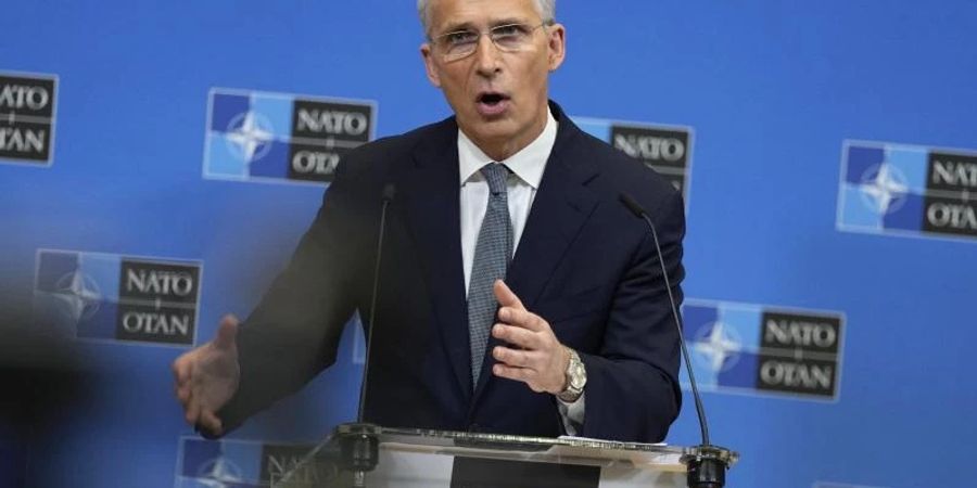 Sieht bisher keine Anzeichen für einen Rückzug russischer Streitkräfte: Nato-Generalsekretär Jens Stoltenberg. Foto: Virginia Mayo/AP/dpa