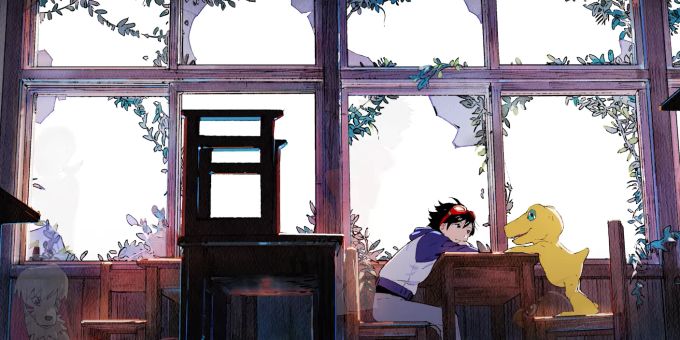 Ein Screenshot aus dem Opening Movie zu Digimon Survive. Digimon Survive