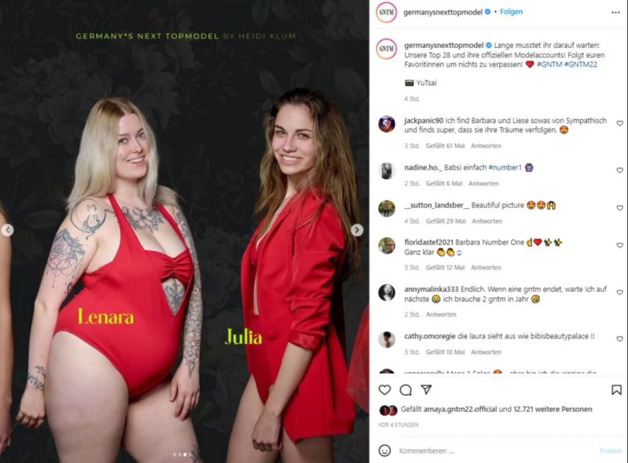 Plus-Size-Model Lenara macht bei «GNTM» mit.