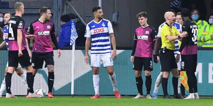 Das Spiel zwischen dem MSV Duisburg und dem VfL Osnabrück war abgebrochen worden. Foto: Revierfoto/dpa