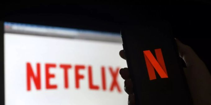 Das Netflix-Logo. netflix