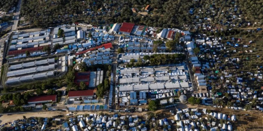 Flüchtlingslager Moria auf der griechischen Insel Lesbos